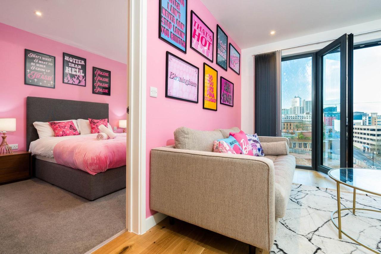 Maevela Apartments ☆ Pink Luxury Apartment With Balcony - Birmingham City Centre - 5 Min Walk From Bullring, Cube, Mailbox, New Street Station - Free Netflix & Wifi Экстерьер фото